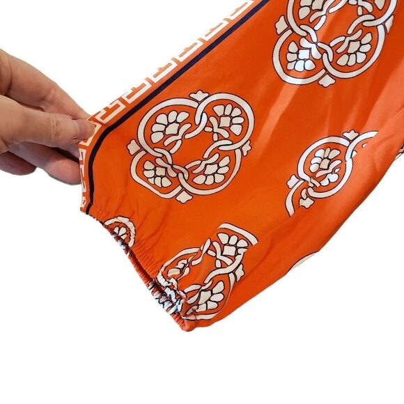 Crown & Ivy Womens Printed Boho Blouse With 3/4 Sleeves & Elastic Cuffs Size S - Picture 5 of 14